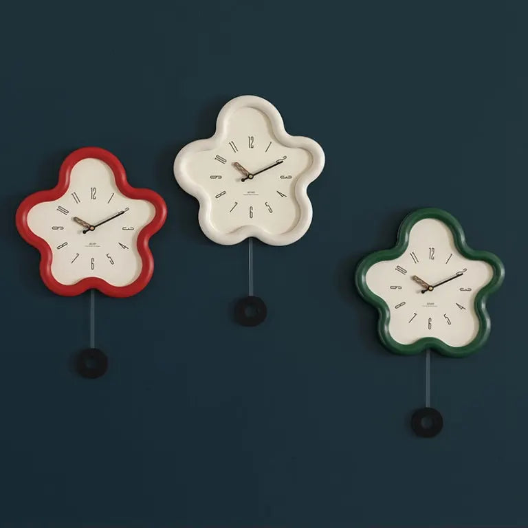 Wall Clock | 3D Floral & Silent Movement | Eco-Friendly MDF & Acrylic