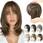 Hairpiece With Bangs | Natural-Looking Synthetic Hair & Added Volume