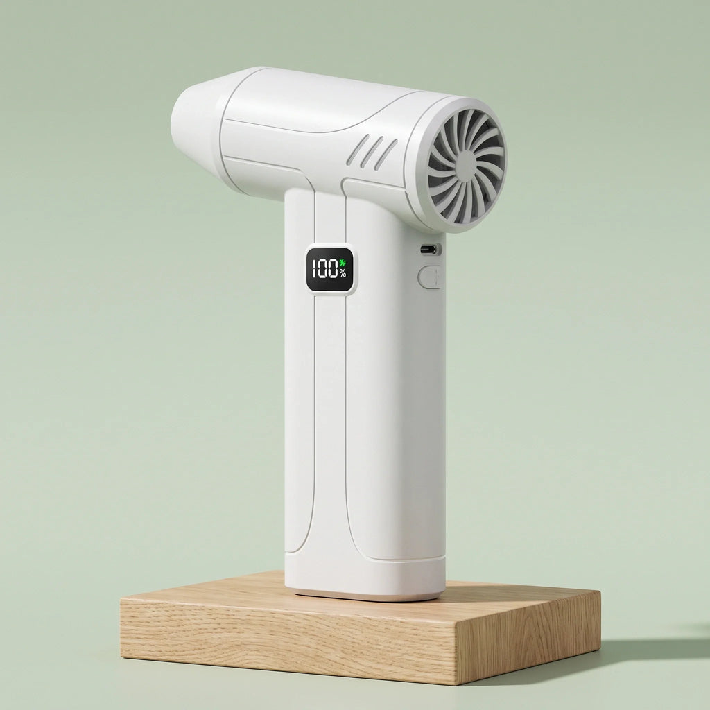 Air Duster | 100,000 RPM Rechargeable | Built-In Light & Battery Display