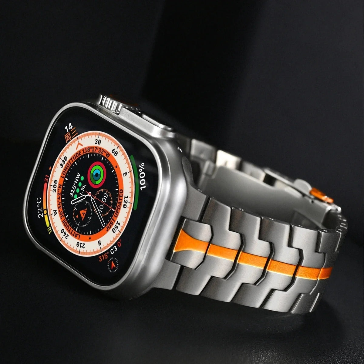 Watch Band | Lightweight Titanium | Hypoallergenic Clasp & Quick Release