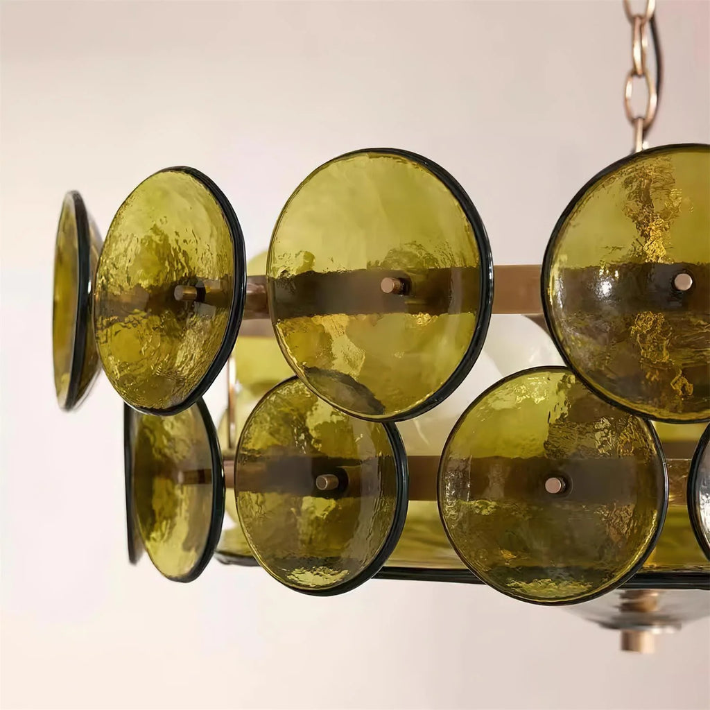 Ceiling Pendant Light | Metal & Glass | Dimmer Compatible
