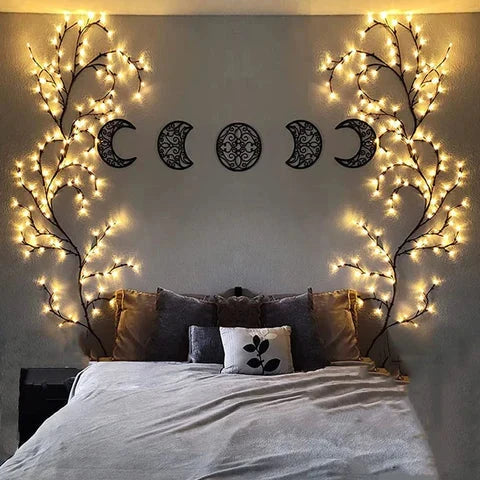 LED Light Branch | USB-Powered Warm Glow & 8 Light Modes