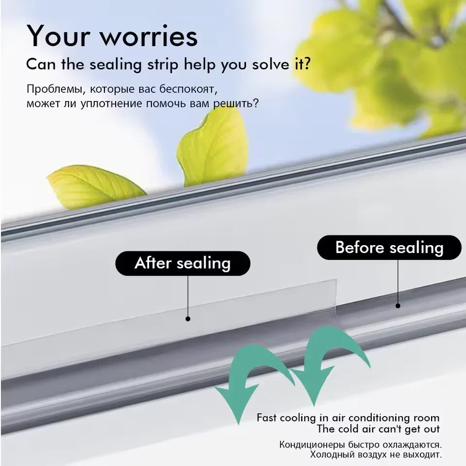 Door Seal | Flexible Silicone & Self-Adhesive | 5 m Roll