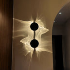 Wall Light | Adjustable Wave Projection & 180° Rotatable | Aluminum & Stainless Steel