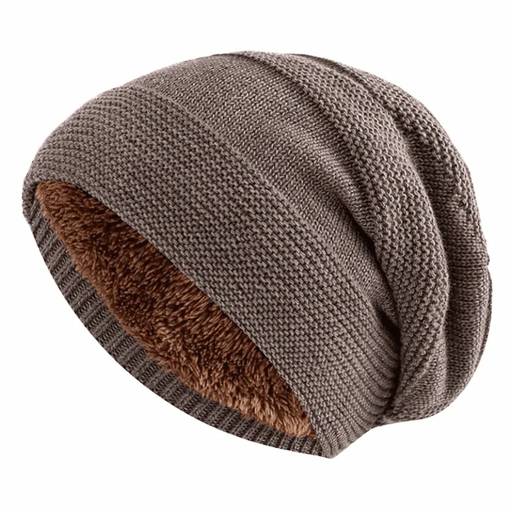 Beanie | Fleece-Lined Slouchy Knit | Unisex One Size