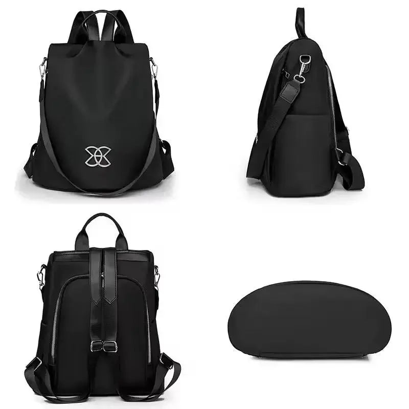 Anti-Theft Backpack | Hidden Back Zipper & Water-Repellent Oxford | Convertible Carrying Options