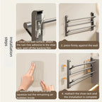 Shoe Rack | Wall-Mounted & Integrated Drainage | Mounting Hardware Included