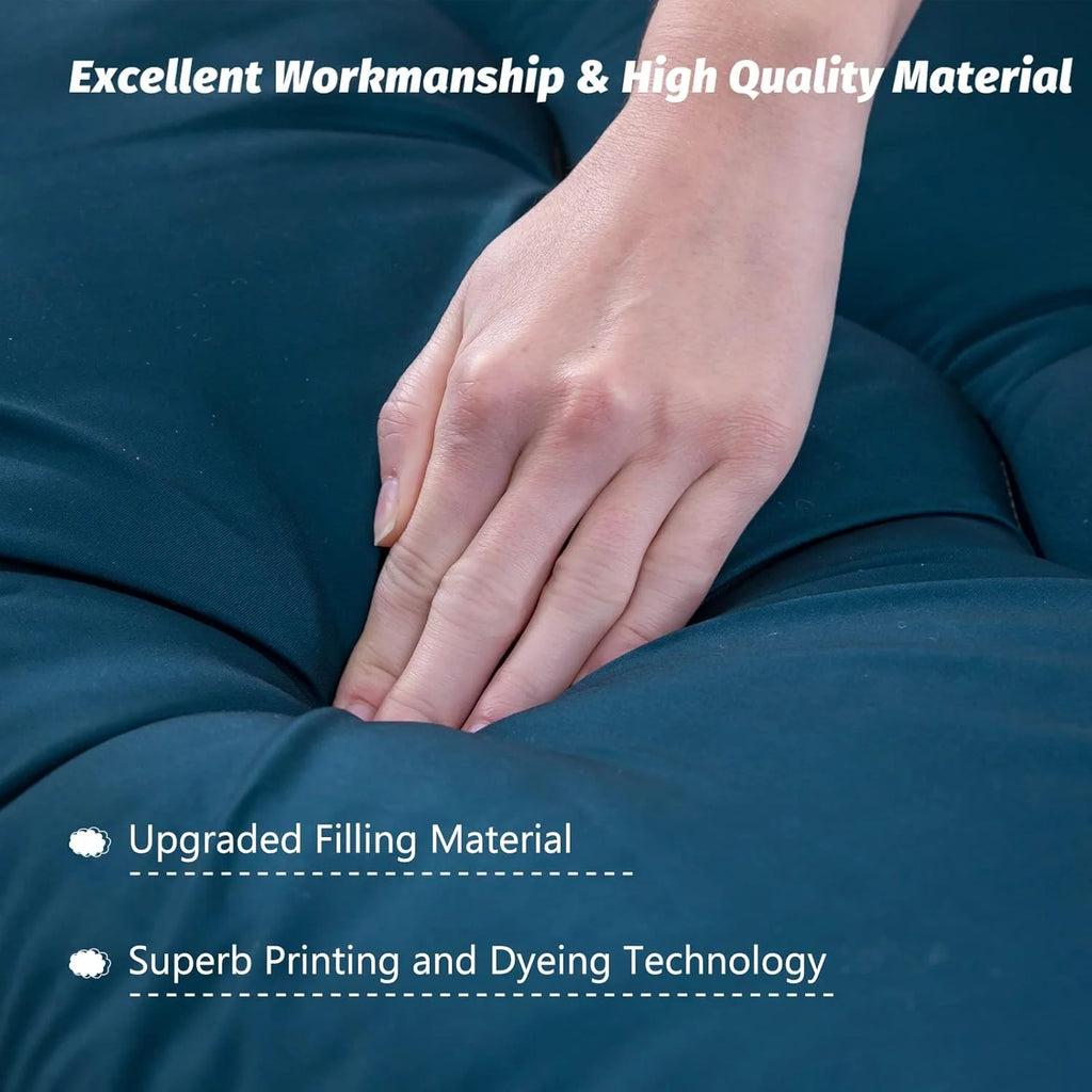 Japanese Futon Mattress | Quilted 4-Inch & Foldable | Washable Polyester