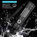Tactical Flashlight | Ultra-Bright 90,000 Lumens & USB Rechargeable