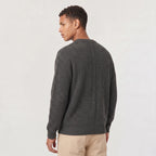 Men’s Sweater | Knitted Crew Neck & Rib-Knit Trim | Regular Fit