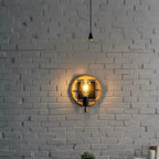 LED Wall Sconce | Coil-Inspired Black Metal