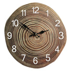 Wall Clock | Minimalist Wood Finish & Silent Quartz | 30 cm Diameter