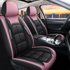 Front Car Seat Covers | PU Leather & Wipe-Clean | Universal Fit, Set of 2