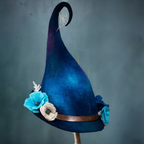 Witch Hat | Floral Design & Lightweight Adjustable Fit