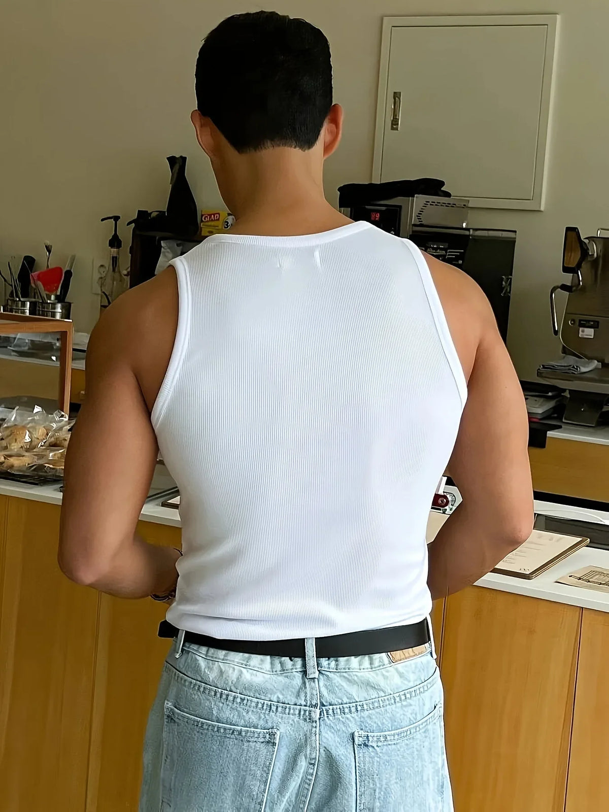 Tank Top | Slim Fit Ribbed | Sleeveless Round Neck