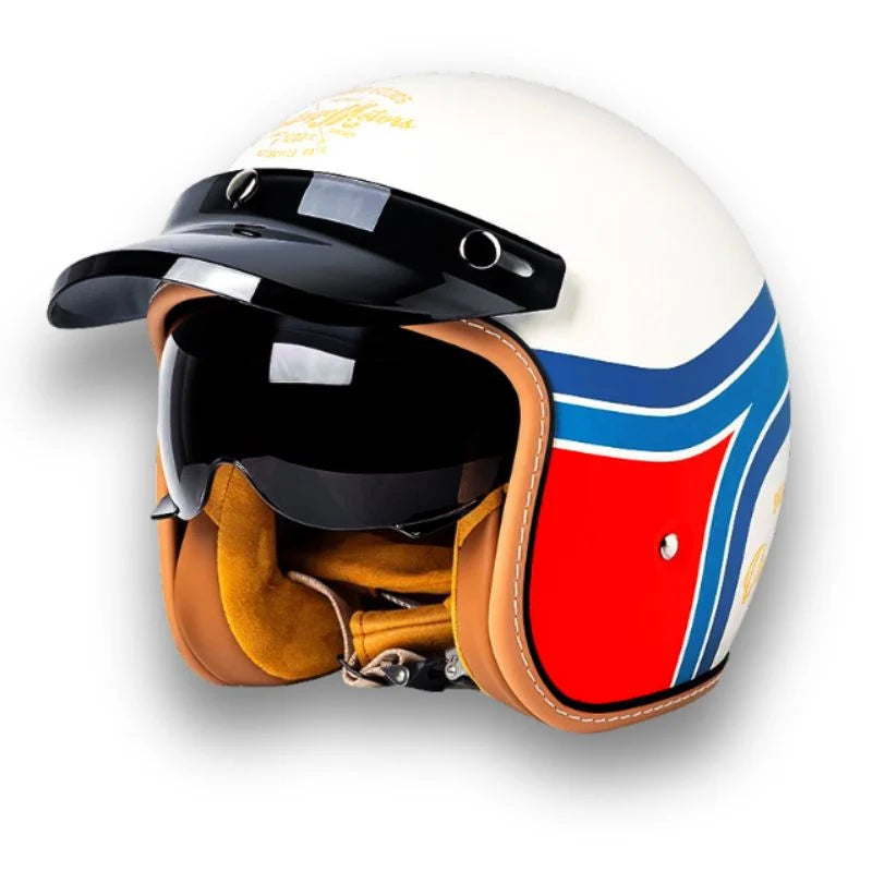 Motorcycle Helmet | DOT & ECE Certified | Clear & Dark Visors