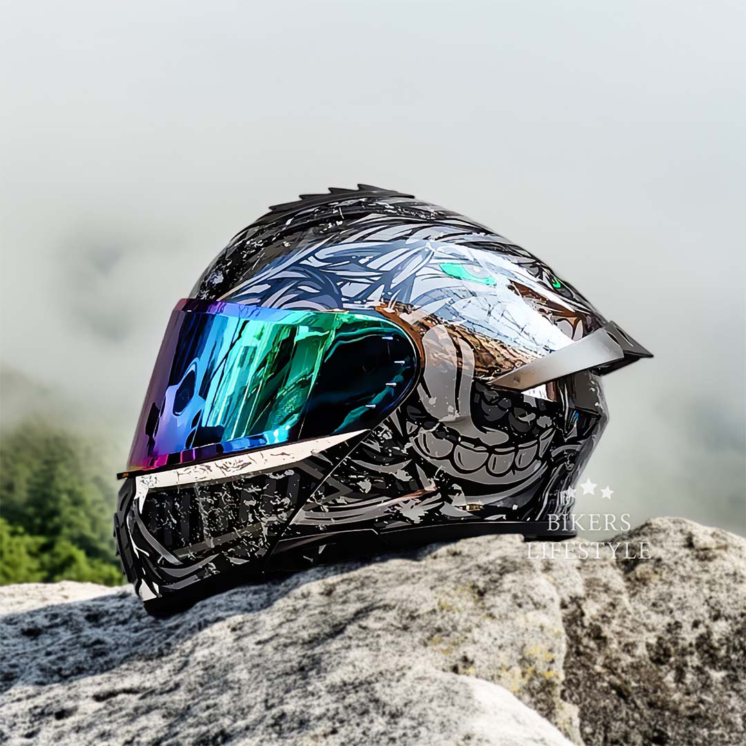 Motorcycle Helmet | Modular Flip-Up Dual Lens | DOT & ECE Certified