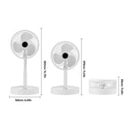 Table Fan | Foldable Telescopic & USB-C Rechargeable | Smartphone Holder