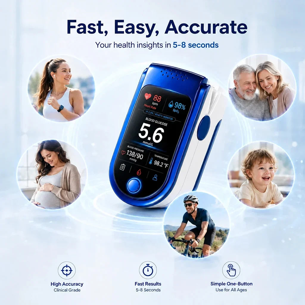 Glucose Monitor | Non-Invasive Needle-Free | Daily Health Tracking