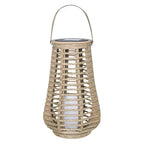Outdoor Solar Lantern | Handwoven Rattan & Bamboo Waterproof IP44