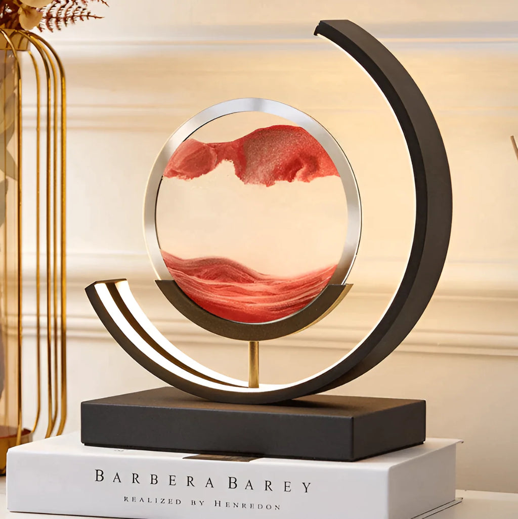 Sand Art Lamp | Remote-Controlled & Dimmable LED