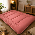 Japanese Futon Mattress | Quilted 4-Inch & Foldable | Washable Polyester