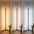 Corner Floor Lamp | Dimmable LED & Remote Control | 142 cm