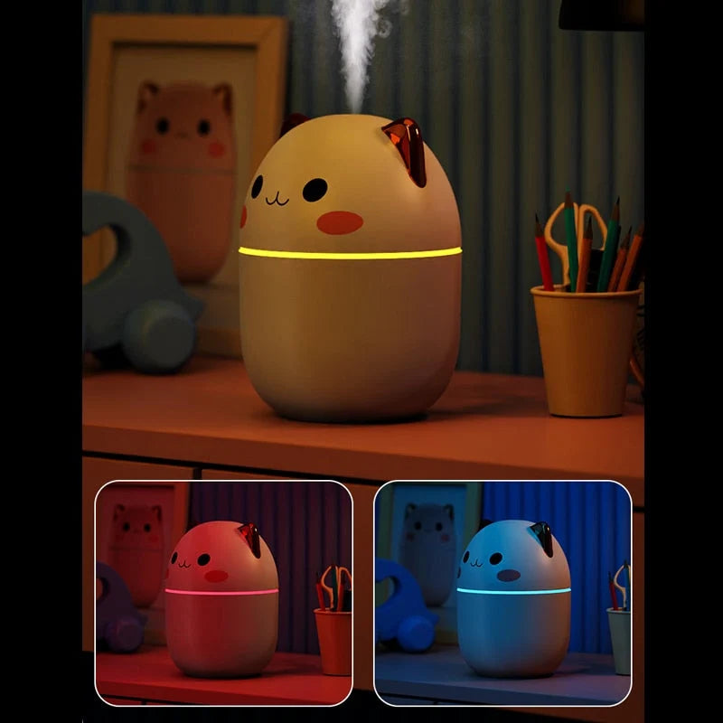 Humidifier | Soft LED Night Light & Dual Mist | 200 ml