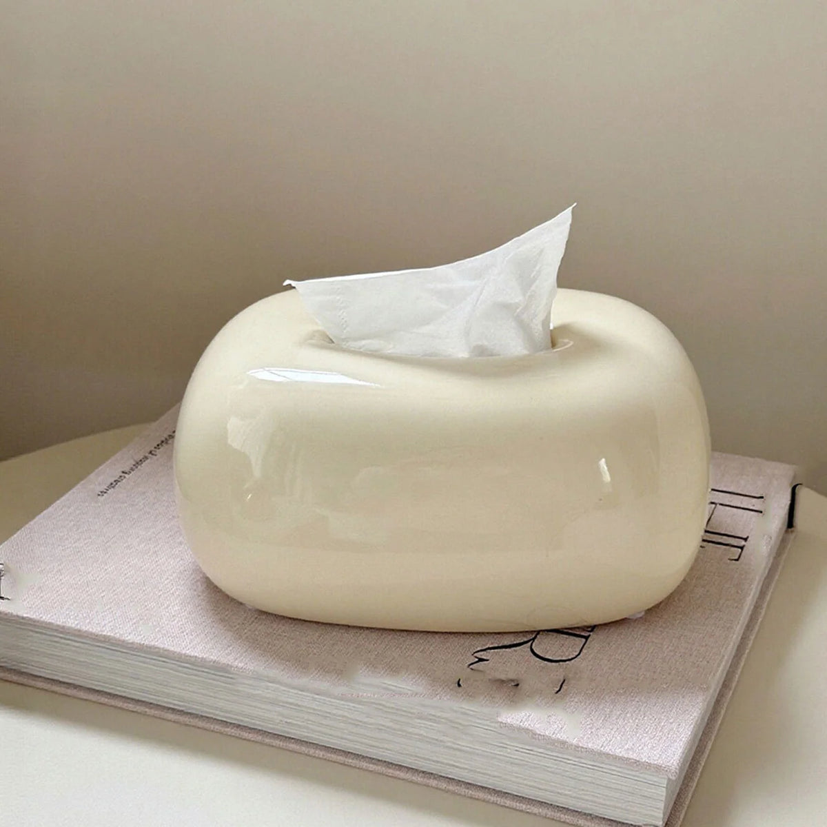 Tissue Box Holder | Modern Abstract Design & Glossy Finish
