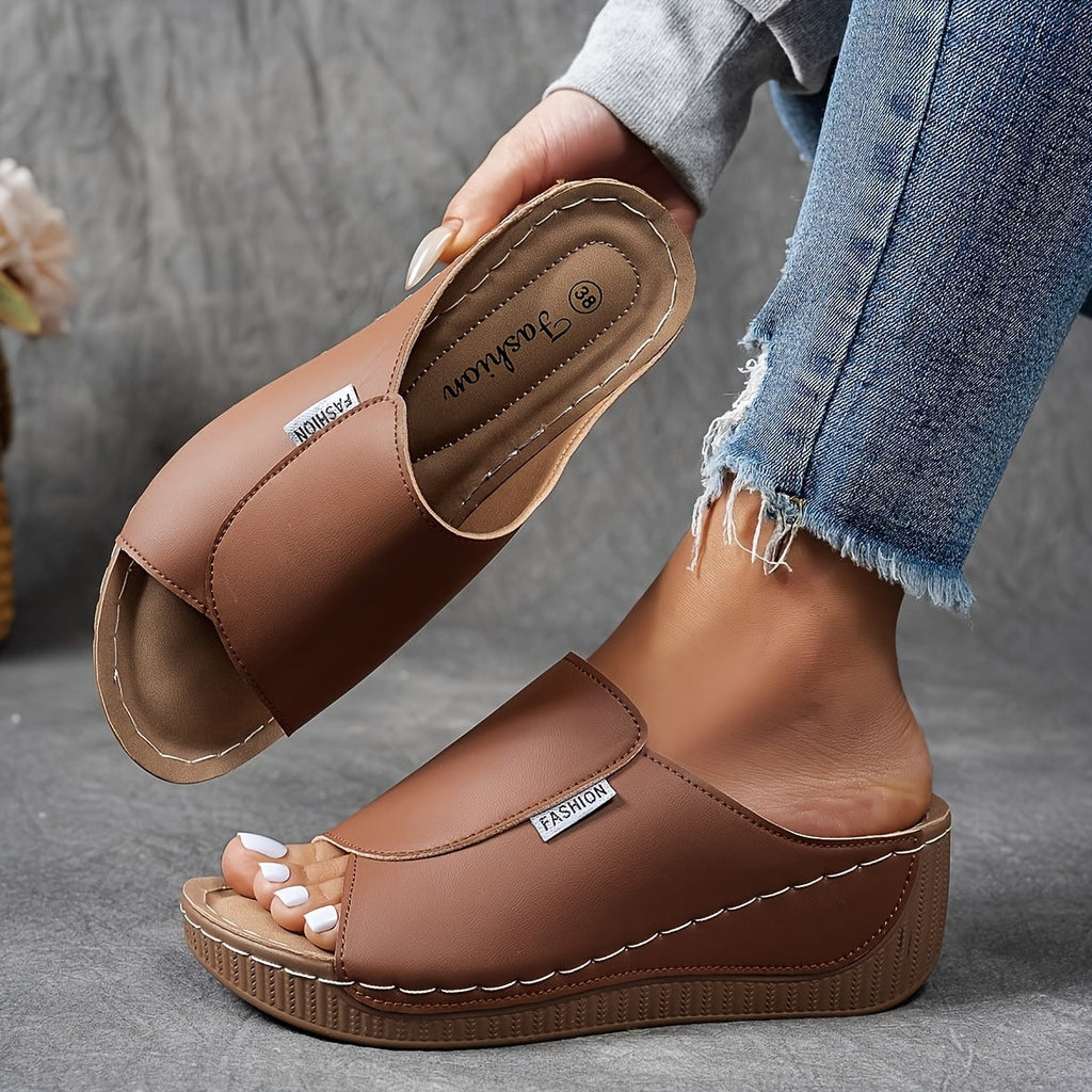 Wedge Sandals | Orthopedic Sole & Adjustable Straps | Slip-On