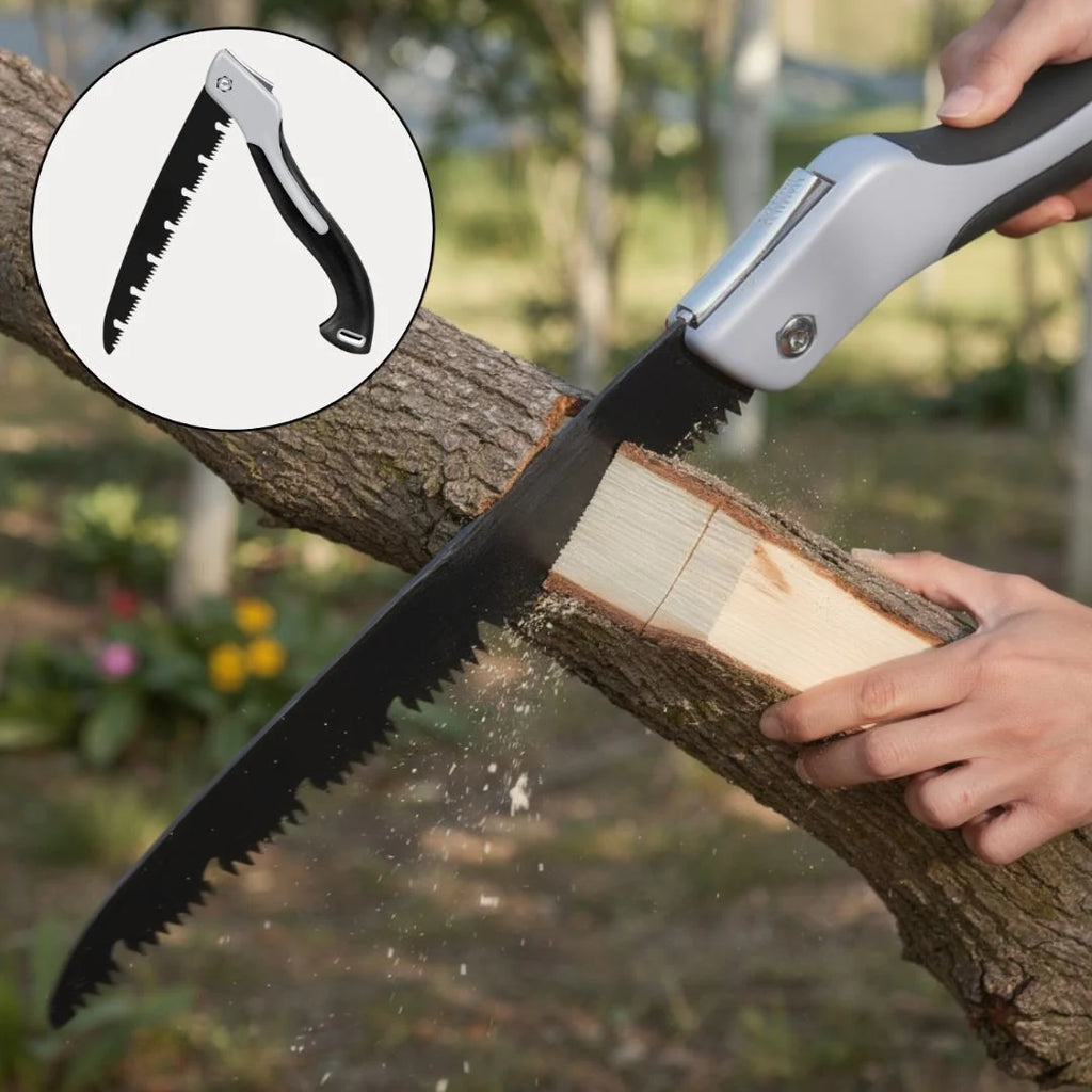 Folding Saw | Hardened Steel Blade & Non-Slip Handle