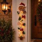 Christmas Door Hanger | Warm White Lights & Cordless | 70 cm