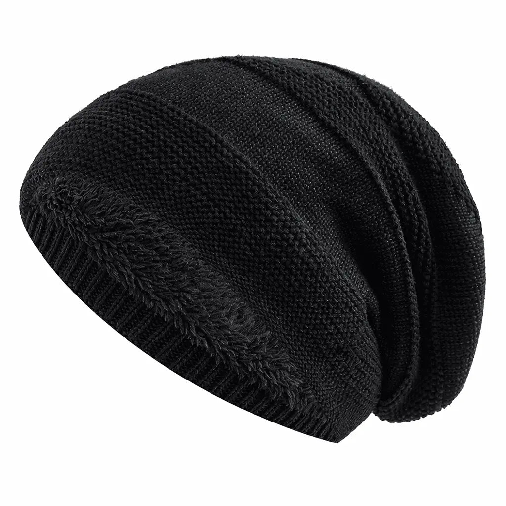 Beanie | Fleece-Lined Slouchy Knit | Unisex One Size