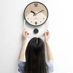 Wall Clock | Walnut & Acrylic Silent Sweep | 28 x 40 cm