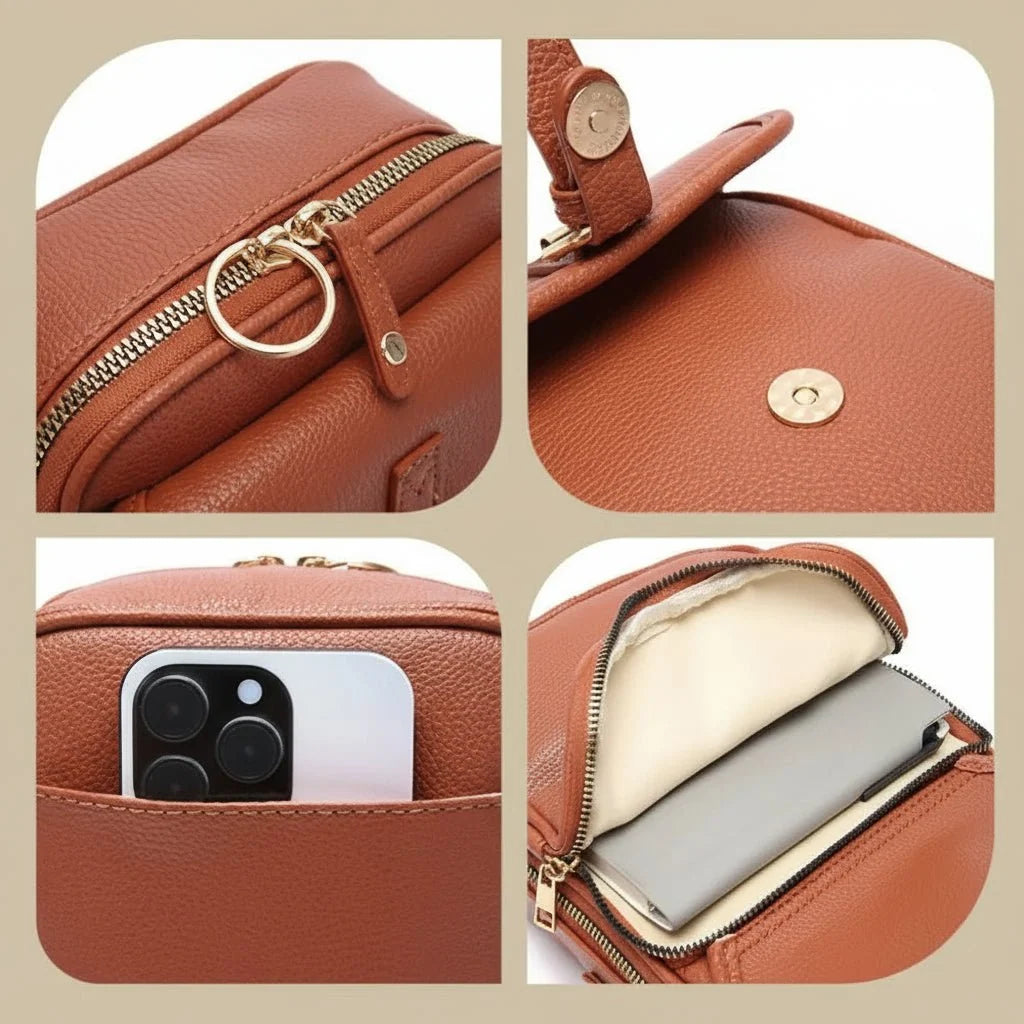 Crossbody Bag | Compact Anti-Theft Zippers & Durable Fabric