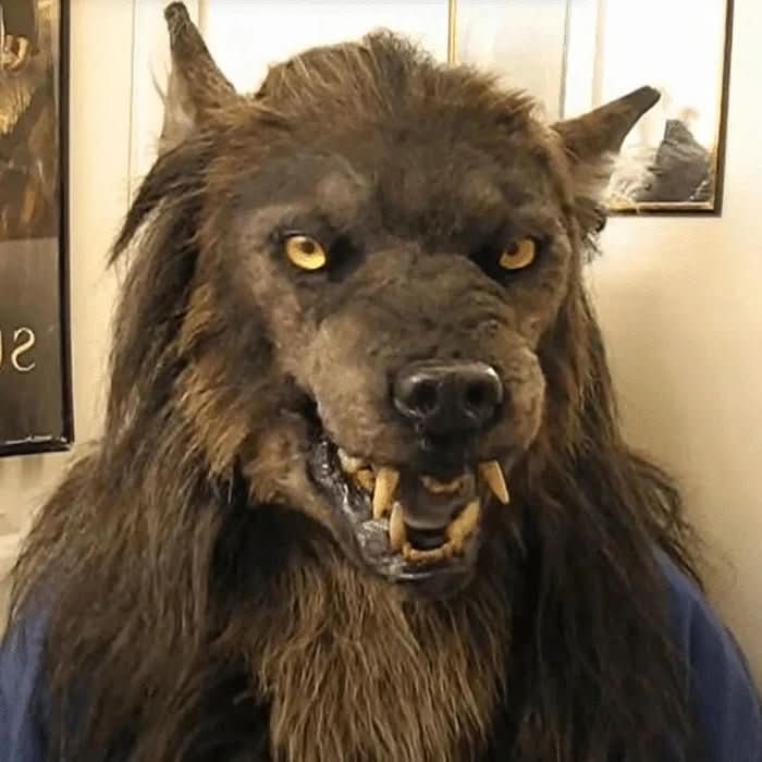 Werewolf Mask | Realistic Synthetic Hair & Flexible Fit