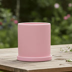 Plant Pot | Matte Glazed Ceramic, Matching Saucer & Drainage Hole