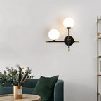 LED Wall Light | Round Glass Globe & Warm Illumination
