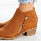 Ankle Boots | Genuine Leather & Anatomical Support | Lightweight Wedge Heel
