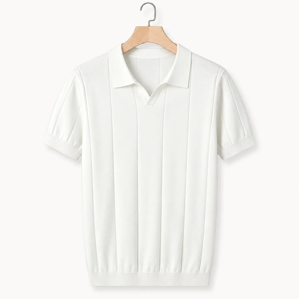 Men's Polo Shirt | Knitted Slim Fit & Ribbed Cotton