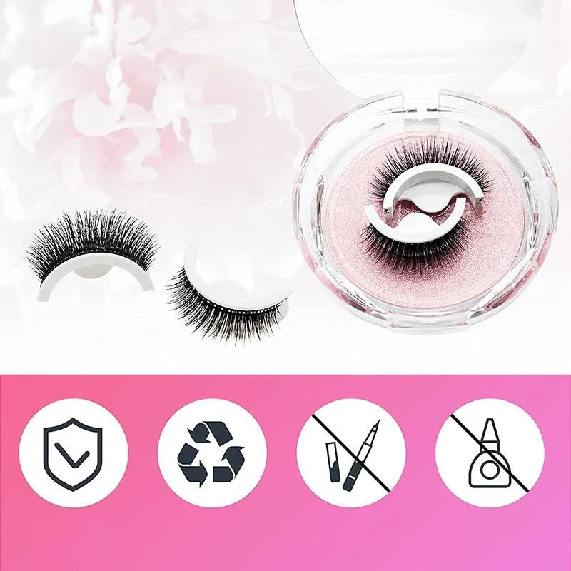 False Eyelashes | Self-Adhesive Reusable & Natural-Looking