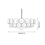 Ceiling Pendant Light | Metal & Glass | Dimmer Compatible
