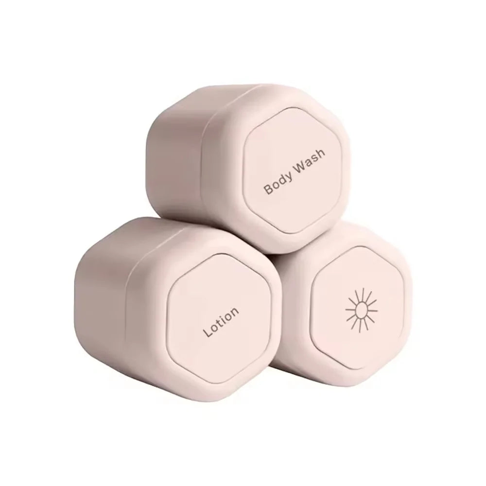 Travel Toiletry Jars | Leakproof Stackable Silicone