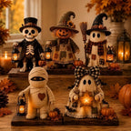 Pumpkin Scarecrow Decoration | Warm Lantern & Rustic Design | Halloween & Autumn Decor