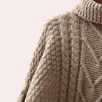 Turtleneck Sweater | Soft Cotton Knit | One Size