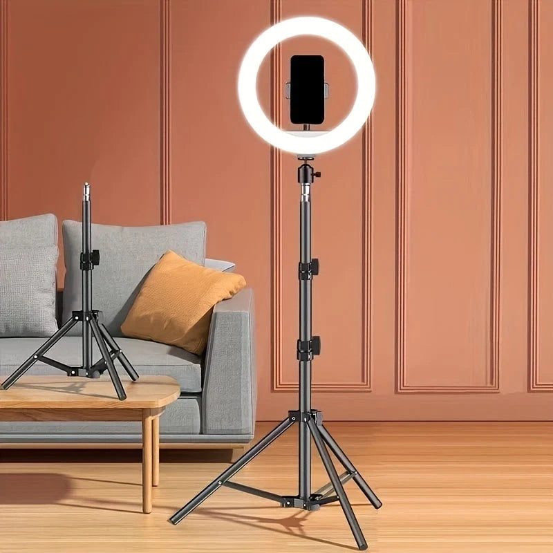 Ring Light | Adjustable Tripod & Phone Holder | USB Powered