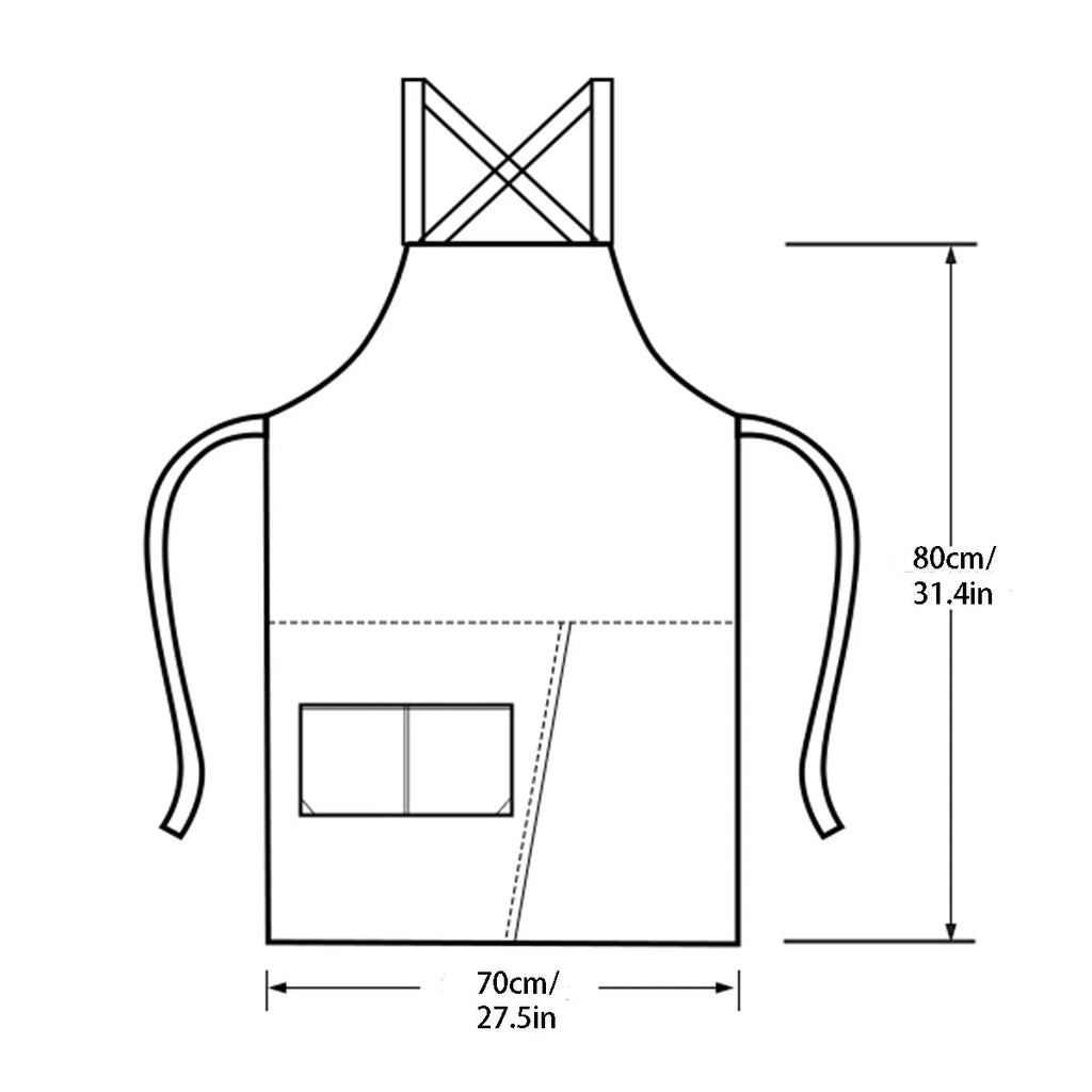 Apron | Waterproof Canvas & Split Skirt | Multiple Front Pockets