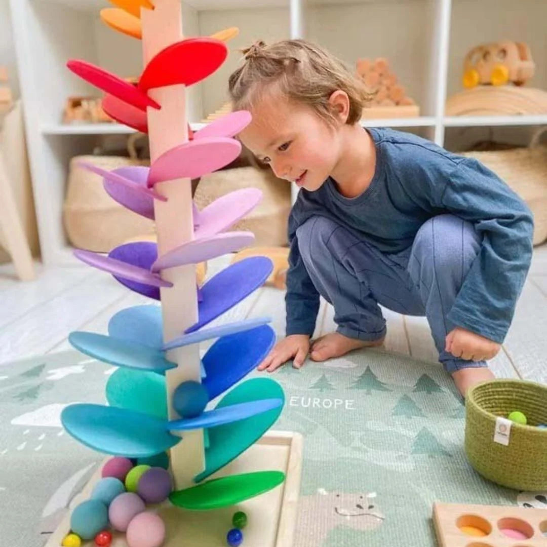 Sound Tower | Wooden Rainbow & Musical | 29 x 71 cm