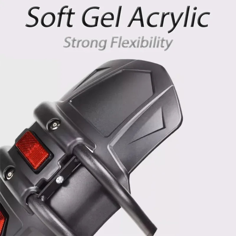 Rear Mudguard | CNC-Machined Bracket, Carbon-Fiber Look & Integrated Reflector | Multi-Model Fit