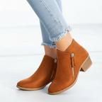 Ankle Boots | Genuine Leather & Anatomical Support | Lightweight Wedge Heel